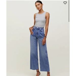 NWT Reformation High Rise Wide Leg jeans